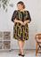 Immagine di SOPHISTICATED DRESS WITH BEADED NECKLINE IN GEOMETRIC PRINT